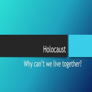 The holocaulst