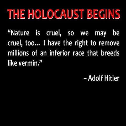 The holocaust begins