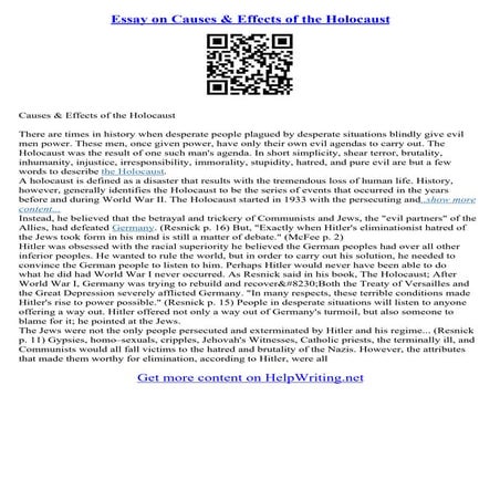 The Holocaust Essay