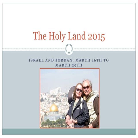 The holy land 2015