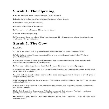 The  Holy  Quran  English  Translation