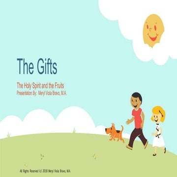 The Gifts ~ The Holy Spirit and Fruits | PPTX