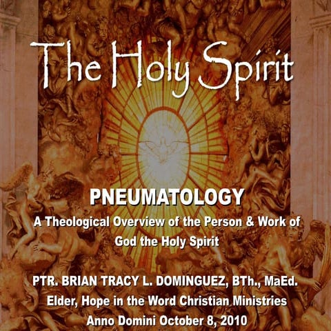The holy spirit intro to theo htc