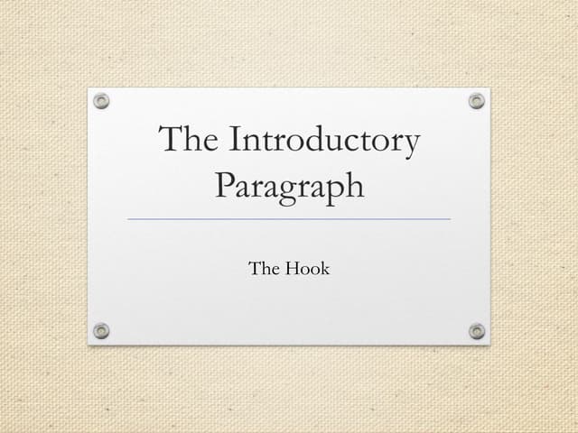 The hook
