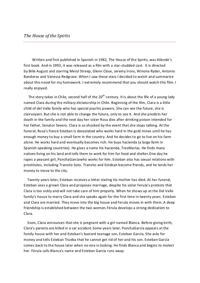 The House of the Spirits