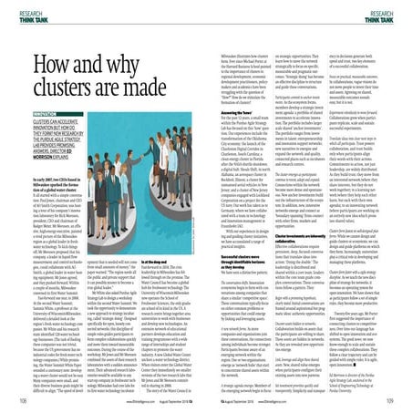 The How and Why of Clusters