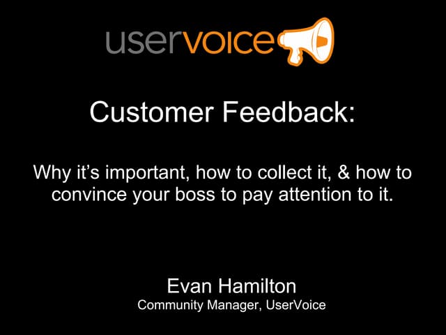 Why Customer Feedback is Important,...