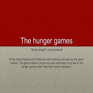 The Hunger Games Scene Analysis