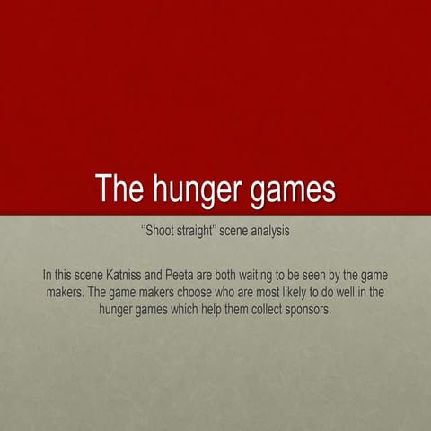 The Hunger Games Scene Analysis