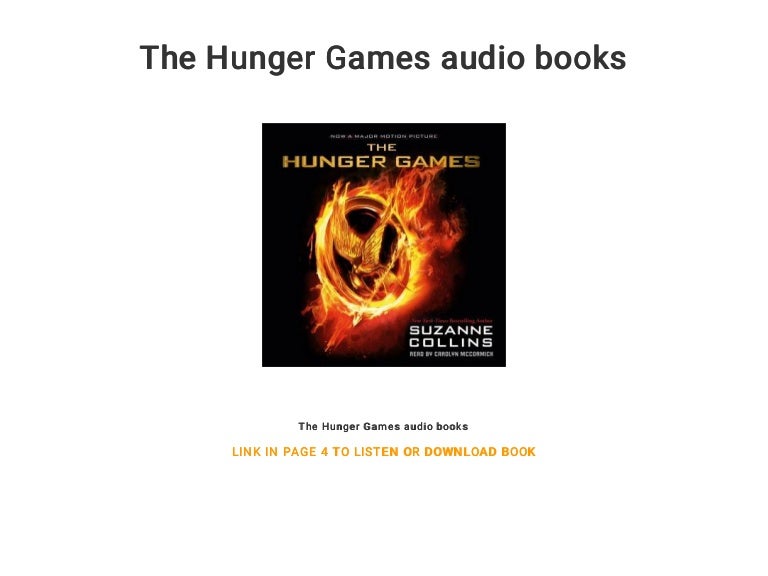 The Hunger Games Audio Books