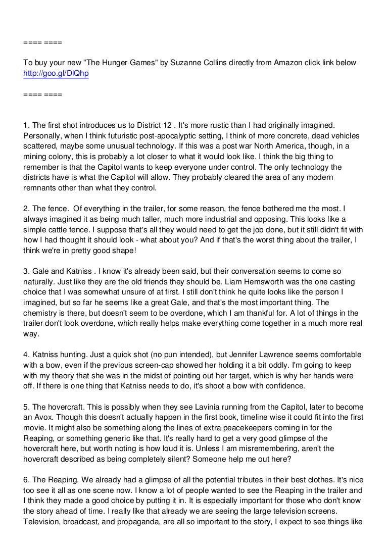 The hunger games essay questions picture
