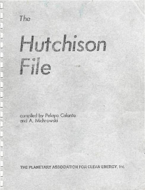 The hutchison effect file