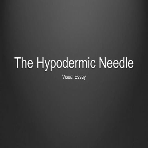 The hypodermic needle theory 