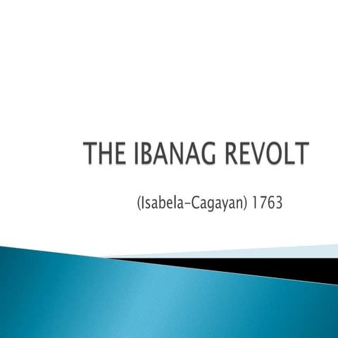 The ibanag revolt