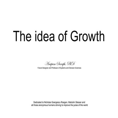 The idea of growth
