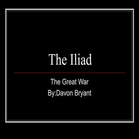 The iliad 4 by Davon