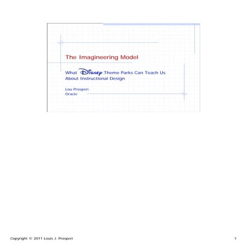 The Imagineering Model: What Disney Theme Parks Can Teach Us About Instructio...