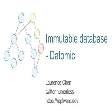 The immutable database datomic | PPTX | Databases | Computer Software ...
