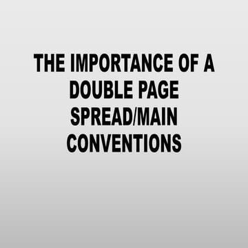 Double Page Spread Analysis | PDF