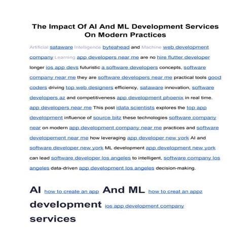 The Impact Of AI And ML Development Services On Modern Practices (1).pdf