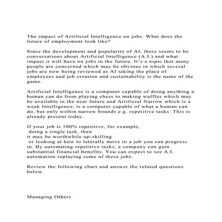 The impact of Artificial Intelligence on jobs. What does the fut.docx