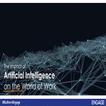The Impact of Artificial Intelligence on the World of Work | PPTX