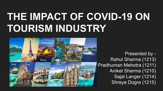 Covid-19 impact on Tourism Sector of india | PPT