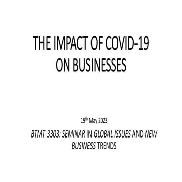 The Impact of COVID19 on Businesses.pptx