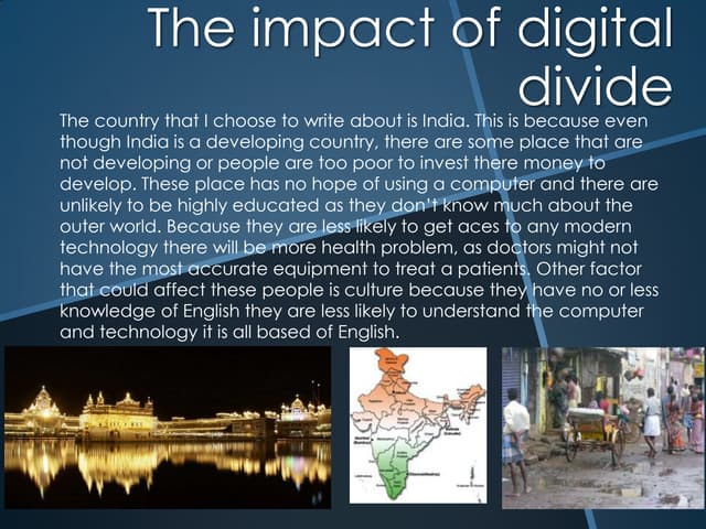 The impact of digital divide powerp...