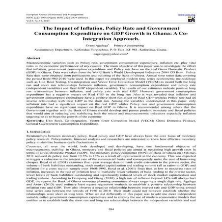 The impact of inflation, policy rate and government consumption expenditure o...