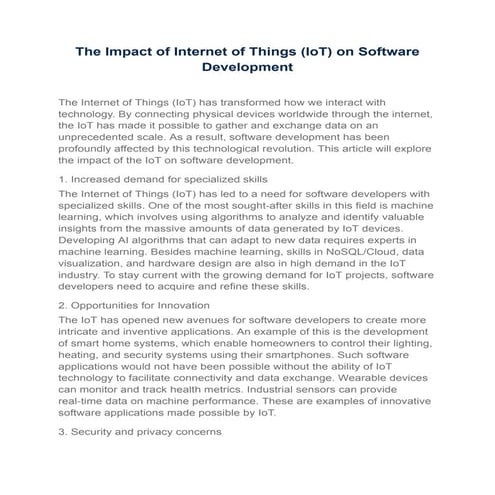 The Impact of Internet of Things (IoT) on Software Development.pdf