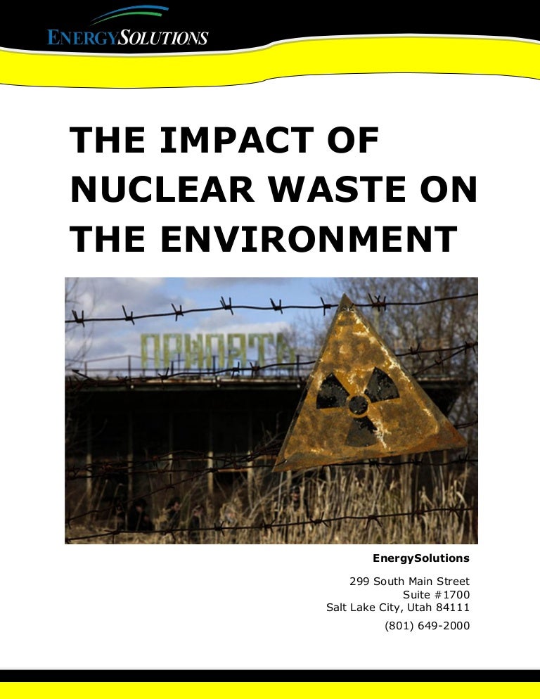 The Impact of Nuclear Waste on the Environment
