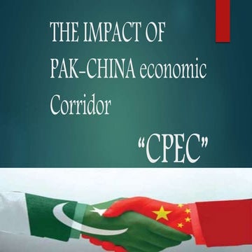 The impact of pak china ecconomic corridore cpec