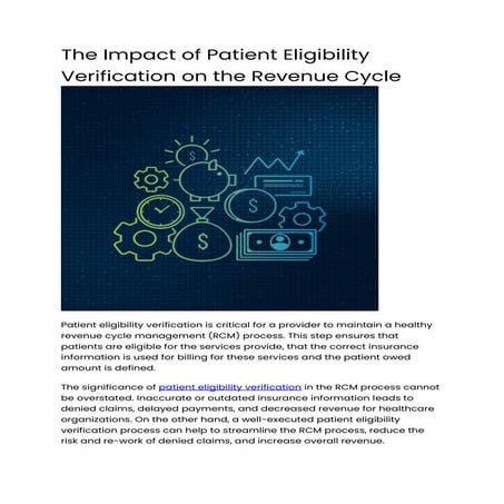 The Impact of Patient Eligibility Verification on the Revenue Cycle.pdf