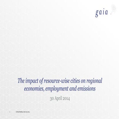 The impact of resource wise cities on regional economy