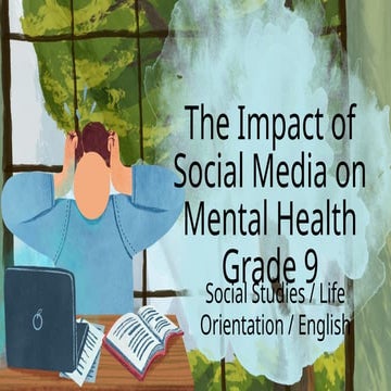 The Impact of Social Media on Teen Mental Health and Well-being | PPTX