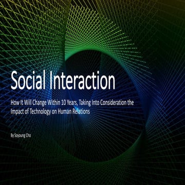 The Impact of Technology on Human Relations