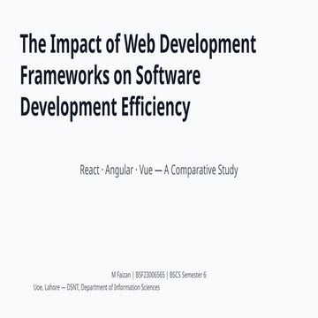 Comparative Analysis of React, Angular, and Vue on Software Development ...