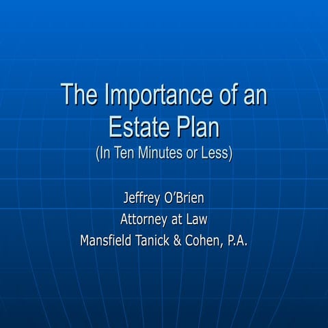 The Importance Of An Estate Plan