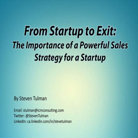The Importance of a Powerful Sales Strategy for a Startup