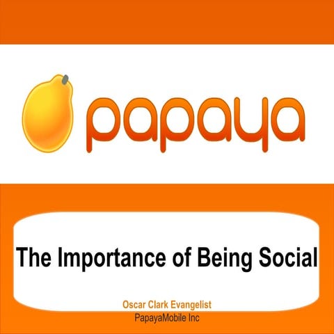 The importance of being social