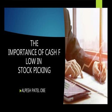 The importance of cash flow in stock picking