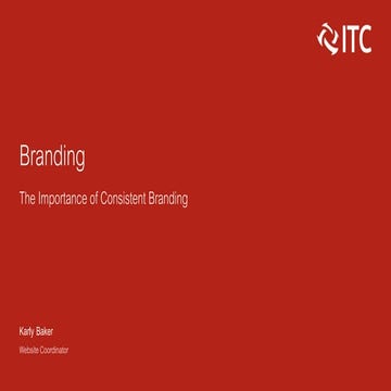  Masters of Marketing --  The Importance of Consistent Branding