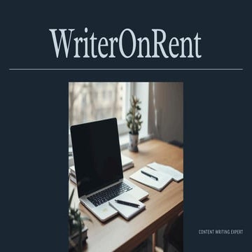 The Importance of Content Writing Services - WriterOnRent | PDF