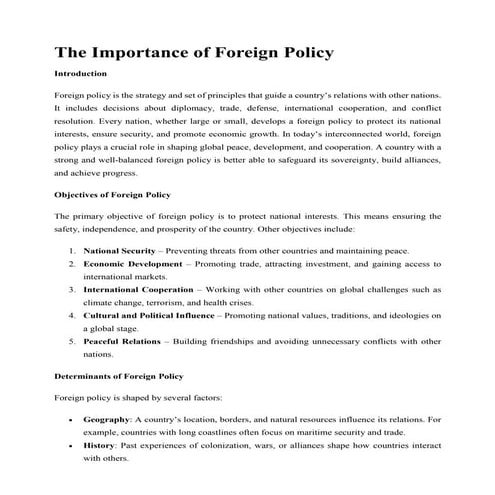 The Importance and description of Foreign Policy.pdf