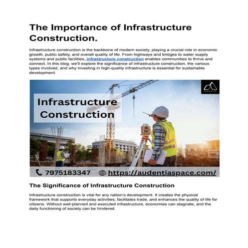 The Importance of Infrastructure Construction.pdf