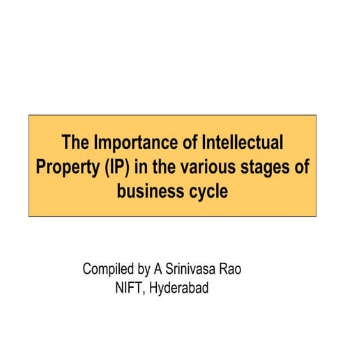 The importance of intellectual property (ip) [compatibility 