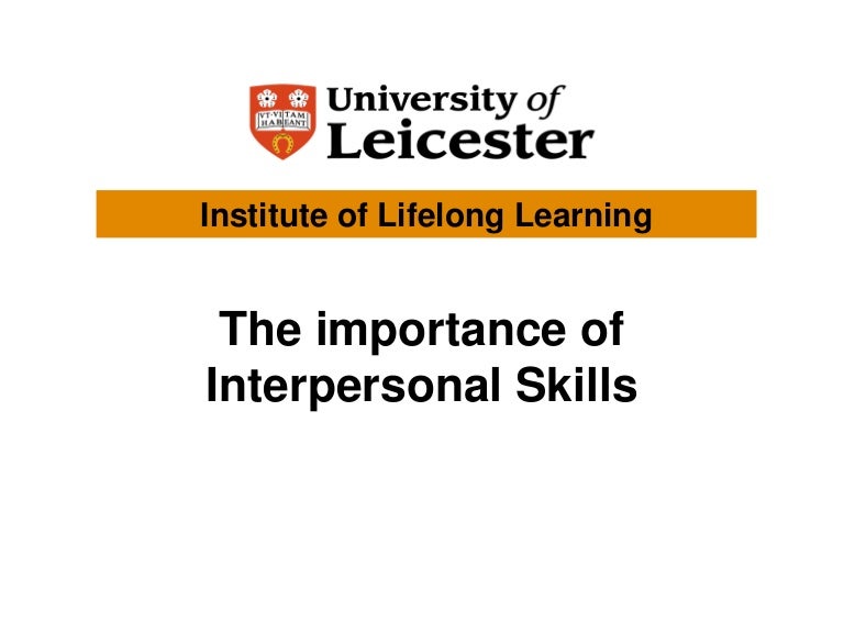 what are some interpersonal skills