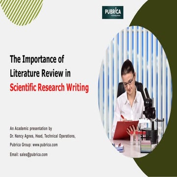 apa literature review example | PPTX