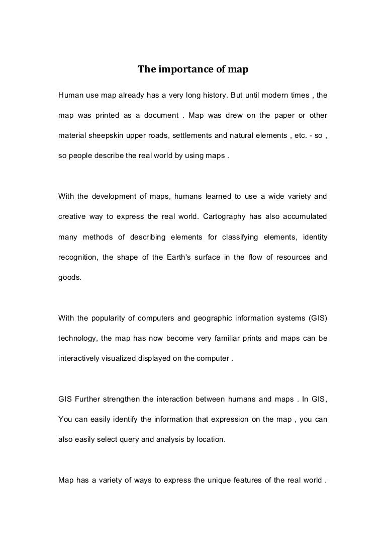 The importance of map